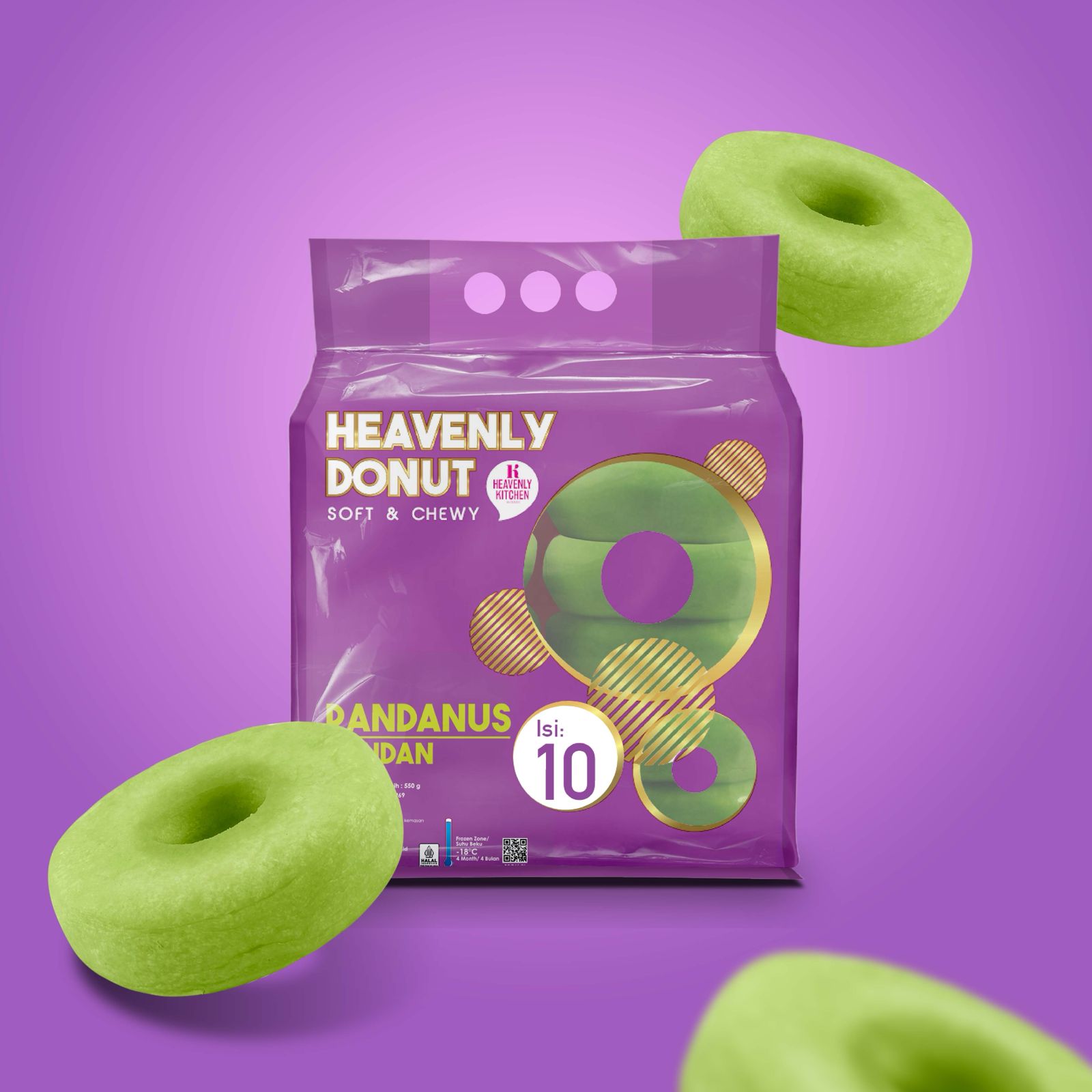 Donut Pandan heavenly kitchen